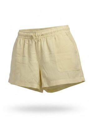 GAP Light Yellow Elastic-Waist Athletic Shorts